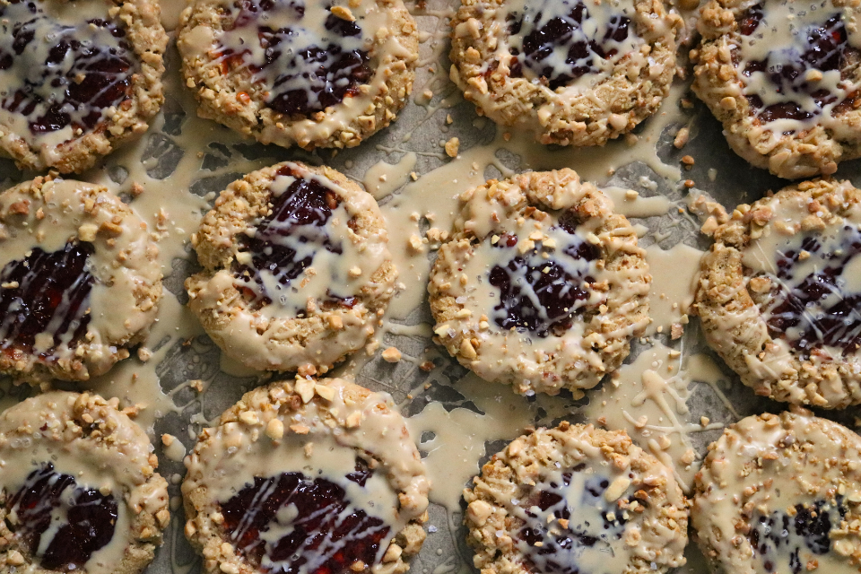 Vegan PB&J Cookies