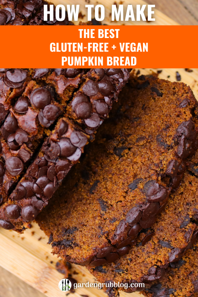 Vegan Pumpkin Bread Pin for Pinterest