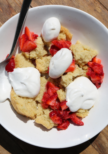 Homemade Vegan Strawberry Shortcake